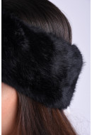 Canadiana Pieces Fur Headband Black/Solid